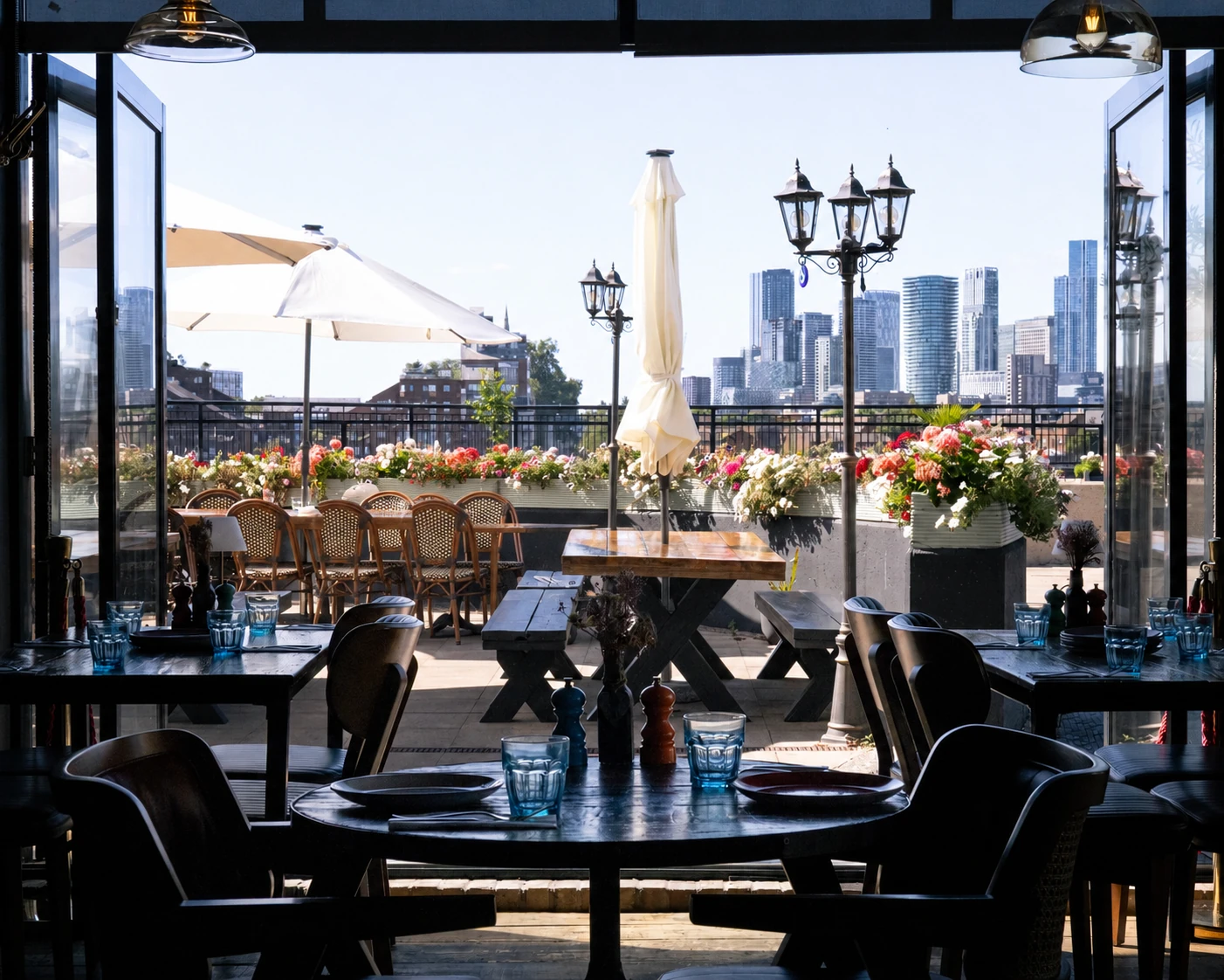 View of the River Thames beside Midpoint Restaurant in Greenwich