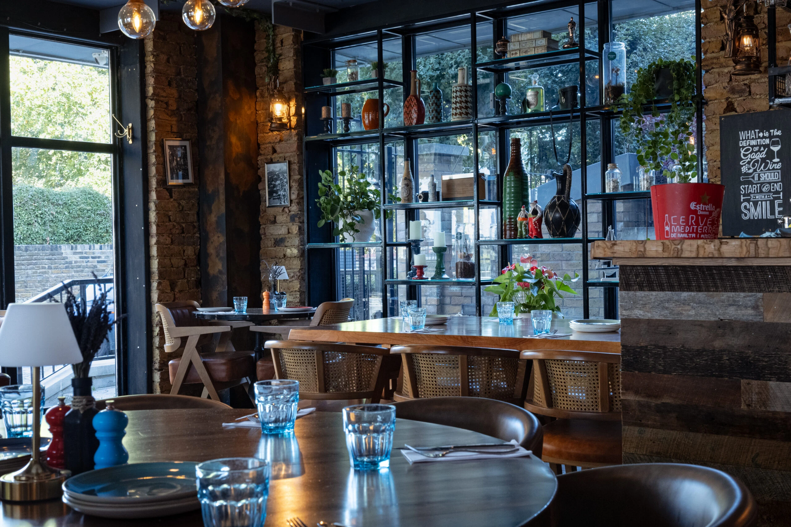 Interior of Midpoint Restaurant in Greenwich